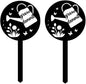2pcs Grow Dammit Funny Garden Vegetable Signs, Unique Gardening Decor Outdoor, Flower Vegetable Garden Plant Accessories, Fun Gardening Gifts for Women Men Mom Gardeners Who Love Plants