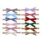 Pack of 12 Velvet Bow Headband for Newborn Baby Toddler Girl Soft Nylon Hairbands Elastic Hair Bands (Tiny bow 2.7 inch 12 pcs)