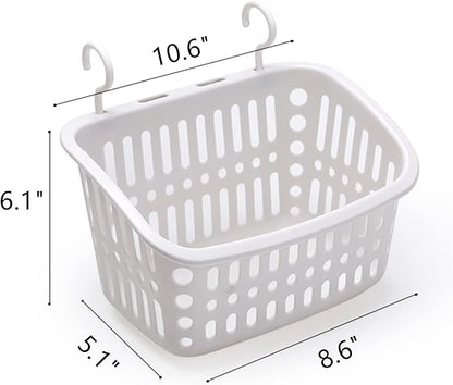 3PCS Plastic Hanging Baskets for Shower, Hanging Basket Organizer