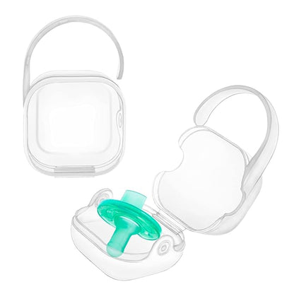 Pacifier Case Pacifier Holder Case Pacifier Clip Binky Holder Case Pacifier Box Pacifier Accessories 2 Pack Clear Hook Design