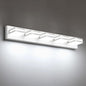 IZORRO LED Modern Bathroom Lights Fixtures(5-Light,Dimmable,360°Rotate),Matte White Acrylic Wall Lighting,Vanity Lights for Bathroom Over Mirror - 6000k 30In （No Assembly Required）