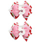 Birthday Hair Bow for Baby Girls - 2Pcs Pink Sprinkle Hair Clips for 5th Birthday Glitter Ice Cream Baby Bow Party Decorations for Girls Toddlers Hair Accessories