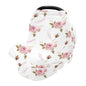Personalized Baby Car Seat Cover for Babies, Custom Name Baby Car Seats Canopy for Girls, Nursing Breastfeeding Stroller Covers for Infant Newborn, Shower Gift (Rose Pink)