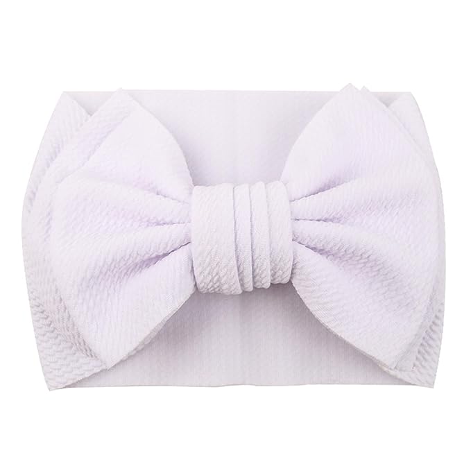 Bows for Baby Girls Headband, Newborn Bows Headbands Baby Hair Bows Hairbands Hair Accessories.(FD104-Navy Blue White)