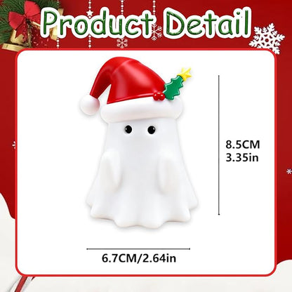 Christmas Ghost Figurine, Funny Pen Holder Ghost Statue, Cute Decor for Christmas Decorations Desk Indoor and Porch Spooky Home Decor