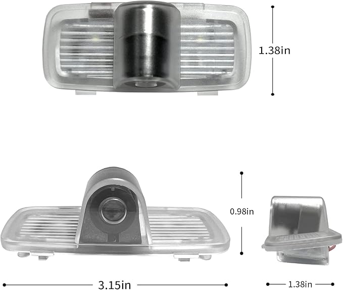 Non-Fading Car Door LED Logo Projector Welcome Lamp Door Light Puddle Lights Kit Compatible with Accessories Accord 2003-2022 (Red Classic, Old Accord/Crosstour/Pilot/Passport)