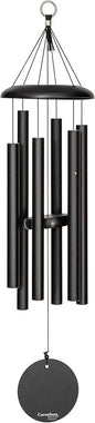 Corinthian Bells by Wind River - 30 inch Black Wind Chime for Patio, Backyard, Garden, and Outdoor Decor (Aluminum Chime) Made in The USA