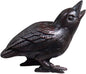 NACH Cast Iron Baby Crow Statue, Raven Garden Statues, Crow Garden Sculpture, Bird Figurines Home Decor, Crow Decor, Raven Decor, Black Bird Statue, 5.4 x 2.2 x 3.2 inches, JS-90-7116