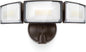 LUTEC 75W 8000 Lumen Floods Light Outdoor, Switch Controlled LED Security Lights with 3 Adjustable Heads, 5000K Daylight, IP65 Waterproof Exterior Flood Light for Outside Garage, Yard, Patio-Brown