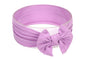 Baby Girl's Toddler Bow Knot Headbands Soft Nylon Headband for Daily Life Birthday Party Photography (Light Purple)