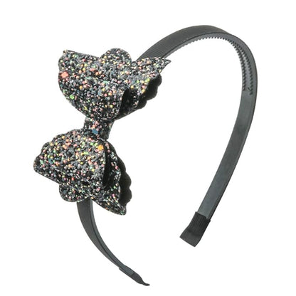 8Pcs Glitter Bows Headbands for Girls Children Sequin Hair Bows Hairbands School Girls Toddler Headband Hair Accessoires