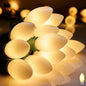 Vintage C9 LED Christmas Lights Outdoor, 50 Feet C9 String with 50 Shatterproof Matte Bulbs, Connectable Waterproof Tree Lights for Holiday Roofline, Backyard Garden Decor, Warm White