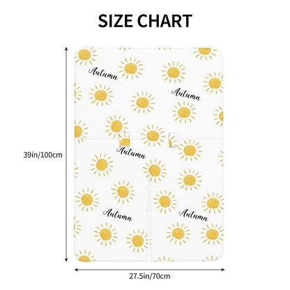 Personalized Orange Sun Rays Baby Infant Car Seats Canopy for Babies with Name, Golden Sunrays Lightweight Covers for Baby Boys Girls, Minky Nursing Breastfeeding Stroller Cover for Newborn