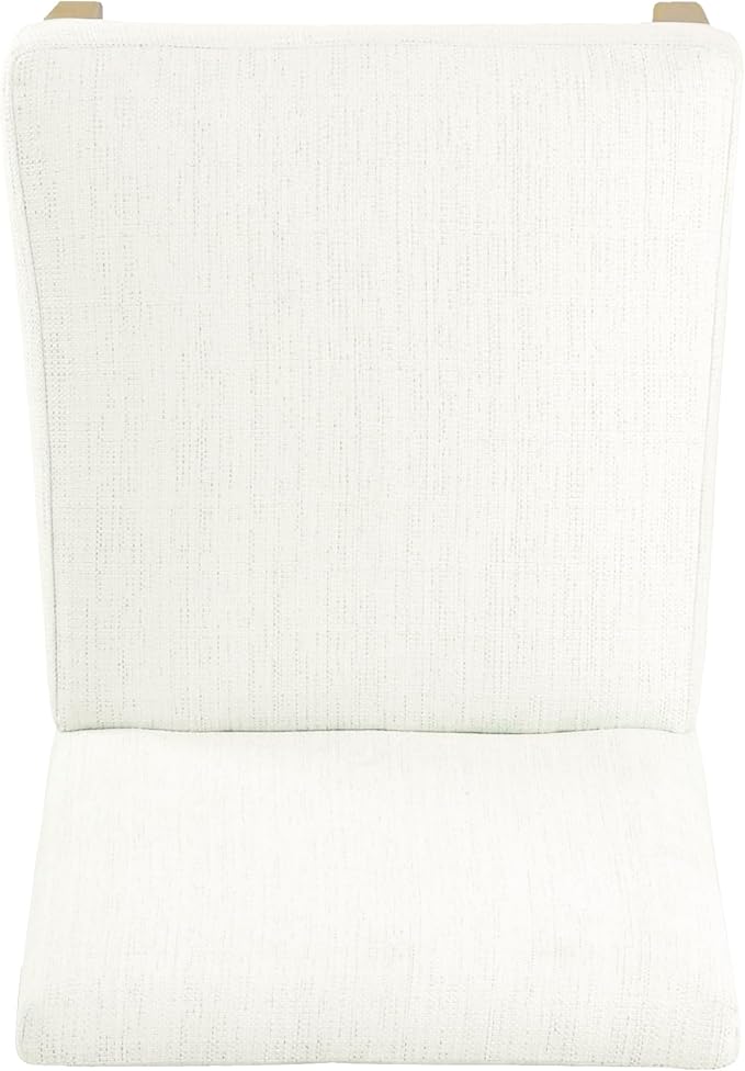 HomePop Kolbe Upholstered Dining Chair - Stain-Resistant Woven Fabric, 19.5" Seat Height, Ideal for 29-31 Inch Tables (Single Pack)