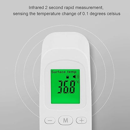 Thermometer for Adults and Baby, Forehead Digital Thermometer, Non Infrared Thermometer, Accurate Reading and High Temperature Alarm, Memory Recall