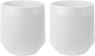 Plant Pots，Set of 2 Plastic Large Pots for Indoor Plants,Flower Pots Outdoor Planters with Drainage Hole and Seamless Saucer,(White 15Inches)