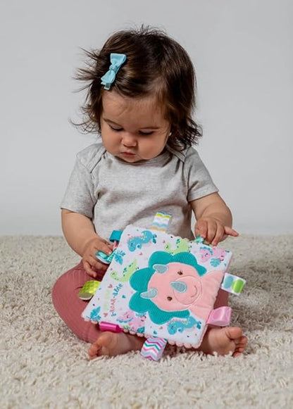 Taggies Crinkle Me Baby Paper and Squeaker Soft Toy, 6.5 x 6.5-Inches, Aroar-a-Saurus Dinosaur