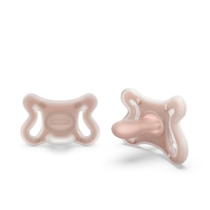 Suavinex Zero Zero Silicone Baby Pacifier w/SX Pro Physiological Pacifier Nipple (-2-2M), 2Pk, Medium