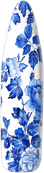Classic Blue Floral Ironing Board Cover Stretch Fabric