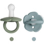 Moonkie Pacifiers Set of 2 | One-Piece Design Baby Pacifier with Large Air Holes | BPA-Free Silicone | Safe for Babies 6 Months+