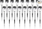 Dream Master Solar Lights Outdoor Waterproof, Stainless Steel LED Landscape Lighting, Solar Garden Lights, Outdoor Decorations for Yard, Pathway, Walkway, Patio, Lawn - 16 Pack (Cold White)