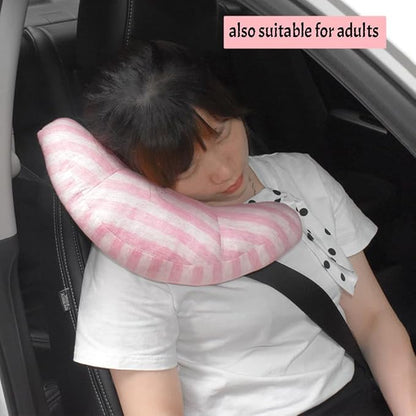 PENINSULA LOVE Kids Car Travel Pillow Car Seat Belt Pillow Cute Plush Headrest Neck Cushion Safety Strap Cover Universal Fit
