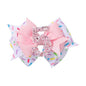 Birthday Hair Bow Hair Clips for Girls 1 2 3 4 5 6 Years, Baby Girl Accessories Bow Birthday Decorations, Pink Baby Girls Ice Cream Hair Bows Clips for 5th
