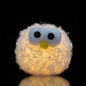 Plush Night Light Cute LED Table Lamp Cozy Dimmable Nightlight Rechargeable Bedside Lamp Funny Desk Decor Lamp for Halloween Christmas Birthday Gift (Yellow)