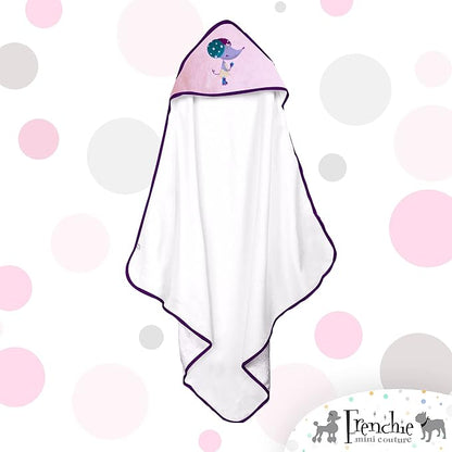 Frenchie Mini Couture, Hooded Bath Towels for Babies, 80% Cotton/20% Polyester, Kitty/Hippo/Mouse Baby Bath Towel Set, Pack of 3