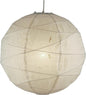 Adesso Orb Medium Pendant with Collapsible Rice Paper Shade – 15ft Cord, 19” Diameter – Stylish Ceiling Lighting