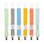 babygoal Baby Solid Color Pacifier Clips, 6 Pack Pacifier Holder Clip for Boys and Girls Fits Most Pacifiers and Binkies