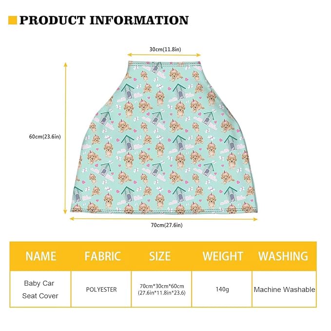 AFPANQZ Funny Alpaca Design Baby Car Seat Covers Multifunctional Infant Car Seat Canopy Cozy Nursing Breastfeeding Covers Baby' Car Seat Scarf Shield Breathable 360 Coverage for Babies Xmas