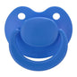 Adult Sized Pacifier Bigshield : Replacement Silicone Paci Big Teat for Anxiety Release - Orthodontic Binky Taken Apart and Re-Assembled Blue
