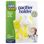 Baby Buddy Pacifier Clip Holder, Newborn Essential with Universal Fit for All Binky and Teether Brands, Ages 4+ Months, Yellow, 1 Pack