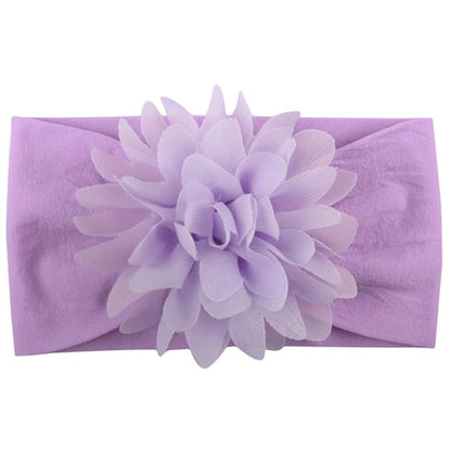 Toptim Baby Head Wrap Chiffon Flowers Newborn Infant Soft Nylon Headbands
