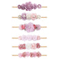 OOSAKU Baby Girl Flower Headbands Set Elastic Floral Headbands 6pcs Soft Nylon Hair Band for Newborn Toddler Hair Accessories