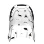 Personalized Woodland Bear and Arrows Baby Infant Car Seats Canopy for Baby with Name, Custom Lightweight Covers for Baby Boys Girls, Minky Nursing Breastfeeding Stroller Cover for Newborn