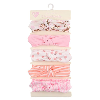 KIDOCHEESE Baby Headbands Soft Stretchy Baby Girl Bows Newborn Infant Toddler Headwrap Hair Accessories