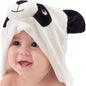 HIPHOP PANDA Hooded Towel - Rayon Made from Bamboo, Bath Towel with Bear Ears for Newborn, Babie, Toddler, Infant - Absorbent Large Baby Towel - Panda, 30 x 30 Inch