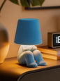 Modern Table Lamp for Youth: Rechargeable Cute Light for Kids Child Teen - Gift for Birthday Christmas Halloween Easter (Blue)