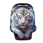 ZFRXIGN White Tiger Car Seat Covers Baby Infant Car Seat Canopy Boys Girls Baby Carrier Covers for Newborn Carseat/Stroller/Shopping Cart/High Chair Galaxy