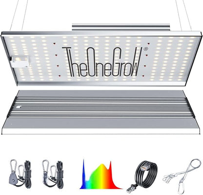 MA1200 Grow Light Full Spectrum, 120 Watt Dimmable Plant Light Panel, LED Grow Light for Seed Starting Vegetables Bloom, Hanging Growing Lamp for 2x2/3x3 Grow Tent
