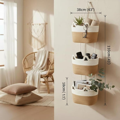 Hanging Wall Basket, Over the Door Hanging Basket
