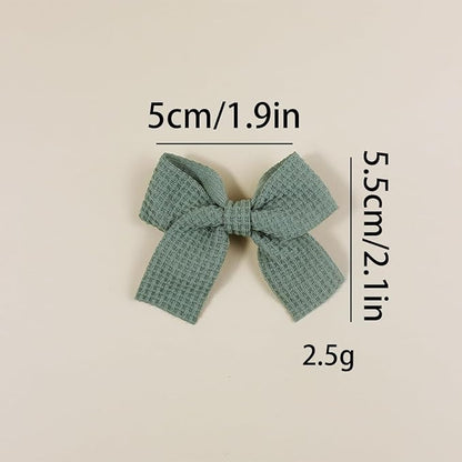 20PCS Baby Girl Dog Gift Wrap Hair Bow Clips Barrettes Multicolor Textured Bow Barrettes for Girls, Daily Wear Hair Accessories Alligator Clip for Little Girls Toddler Kids Teens