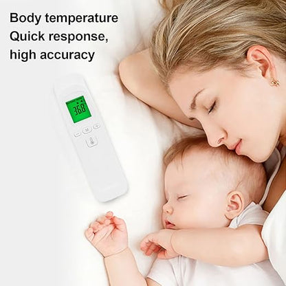 Thermometer for Adults and Baby, Forehead Digital Thermometer, Non Infrared Thermometer, Accurate Reading and High Temperature Alarm, Memory Recall