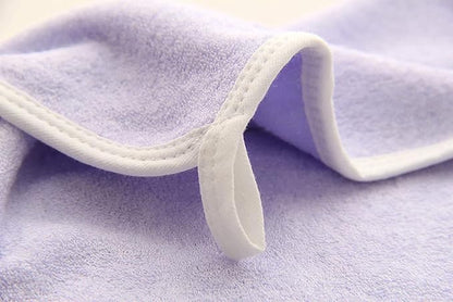 HIPHOP PANDA Baby Washcloths, Rayon Made from Bamboo - 2 Layer Ultra Soft Absorbent Newborn Bath Face Towel - Reusable Baby Wipes for Delicate Skin - Purple, 30 Pack