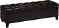 Christopher Knight Home Ottilie Leather Storage Ottoman, Brown