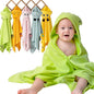 Milk&Moo Baby Hooded Towel, 100% Organic Turkish Cotton, Ultra Absorbent Bath Towel with Hood, 27x47 Inch, for Baby Boys & Girls (0-2 Years, Green)