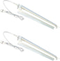 2-Pack T5 HO Grow Light - 1 Bulb Light System - Fluorescent Hydroponic Indoor Fixture Bloom Veg Daisy Chain with Bulbs (2 Foot & w/ Reflector (DL8021R 2pack), Cool White | Vegetative)