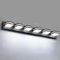 IZORRO LED Modern Bathroom Lights Fixtures(6-Light,Dimmable,360°Rotate),Matte Black Acrylic Wall Lighting,Vanity Lights for Bathroom Over Mirror - 6000k 36In （No Assembly Required）